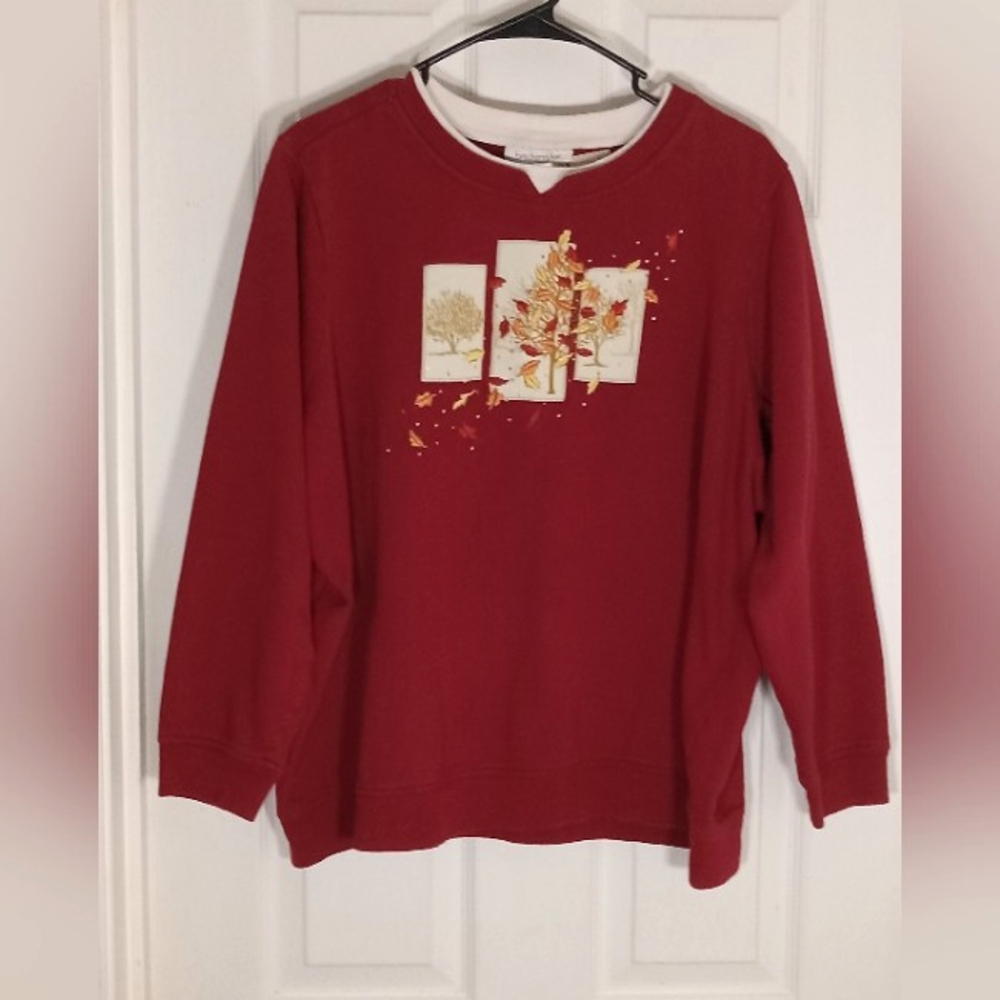 Sweatshirt Breckenridge Woman Fall Applique
